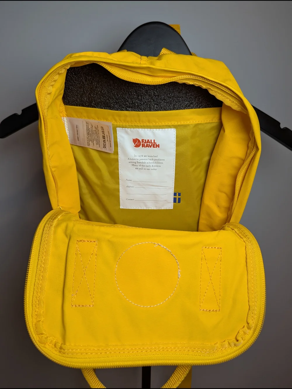 Fjallraven Kanken Mini Backpack Tote Bright Yellow